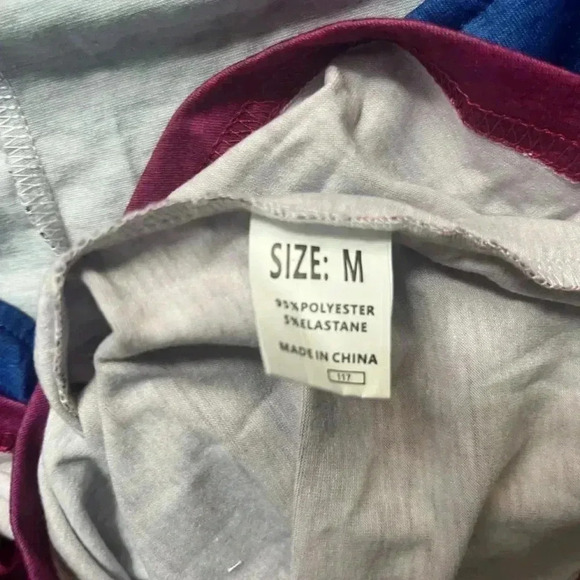 NWOT Pink Purple Blue Cut Out Ombre Bodycon Dress Size M - Picture 3 of 7